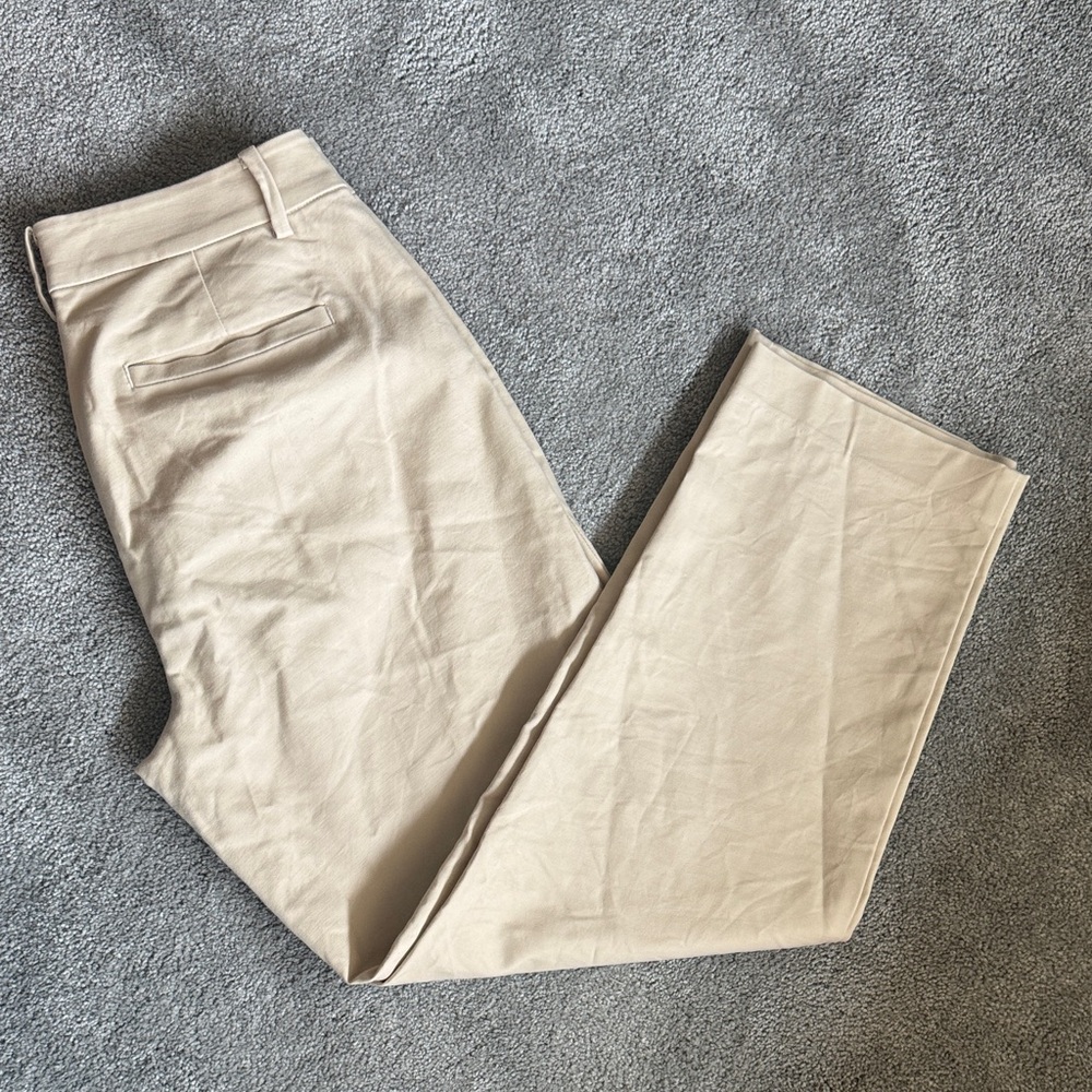 LOFT Cream Ankle Pants